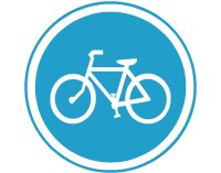 Cyclist only sign